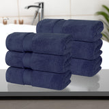 Zero Twist Cotton Solid Ultra-Soft Absorbent Hand Towel Set of 6 - Hand Towel by Superior Brand