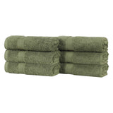 Oregon Organic Cotton Medium Weight Solid Hand Towel, Set of 6 - Hand Towel by Superior Brand
