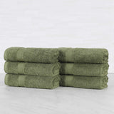 Oregon Organic Cotton Medium Weight Solid Hand Towel, Set of 6 - Hand Towel by Superior Brand