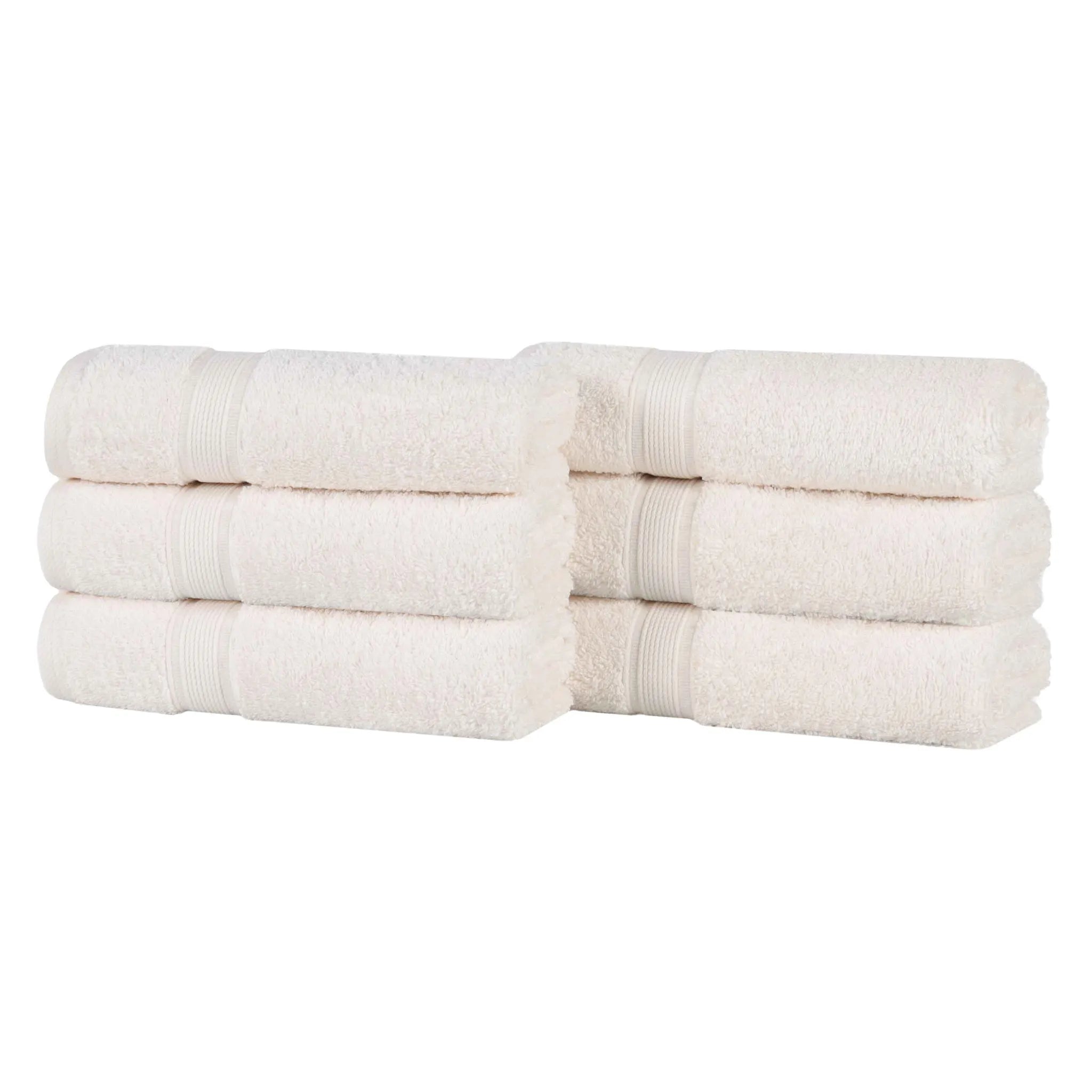 Oregon Organic Cotton Medium Weight Solid Hand Towel, Set of 6 - Hand Towel by Superior Brand