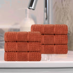 Napa Zero Twist Cotton Solid Waffle Honeycomb Hand Towel Set of 6 - Towel Set by Superior Brand