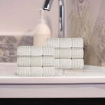 Napa Zero Twist Cotton Solid Waffle Honeycomb Hand Towel Set of 6 - Towel Set by Superior Brand