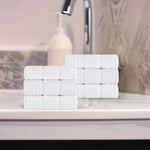 Napa Zero Twist Cotton Solid Waffle Honeycomb Hand Towel Set of 6 - Towel Set by Superior Brand