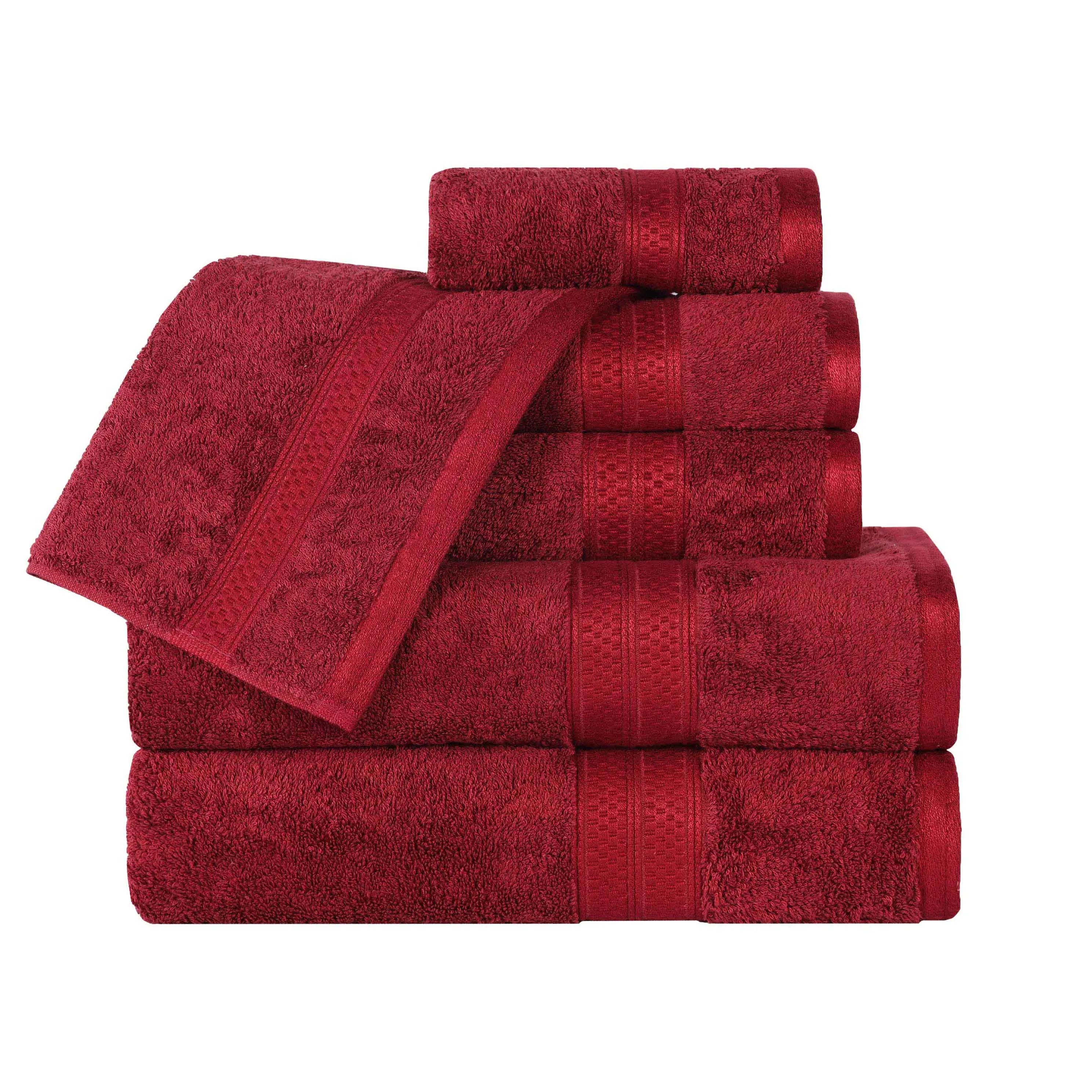 Rayon from Bamboo Ultra-Plush Heavyweight Assorted 6 Piece Towel Set - Towel Set by Superior Brand