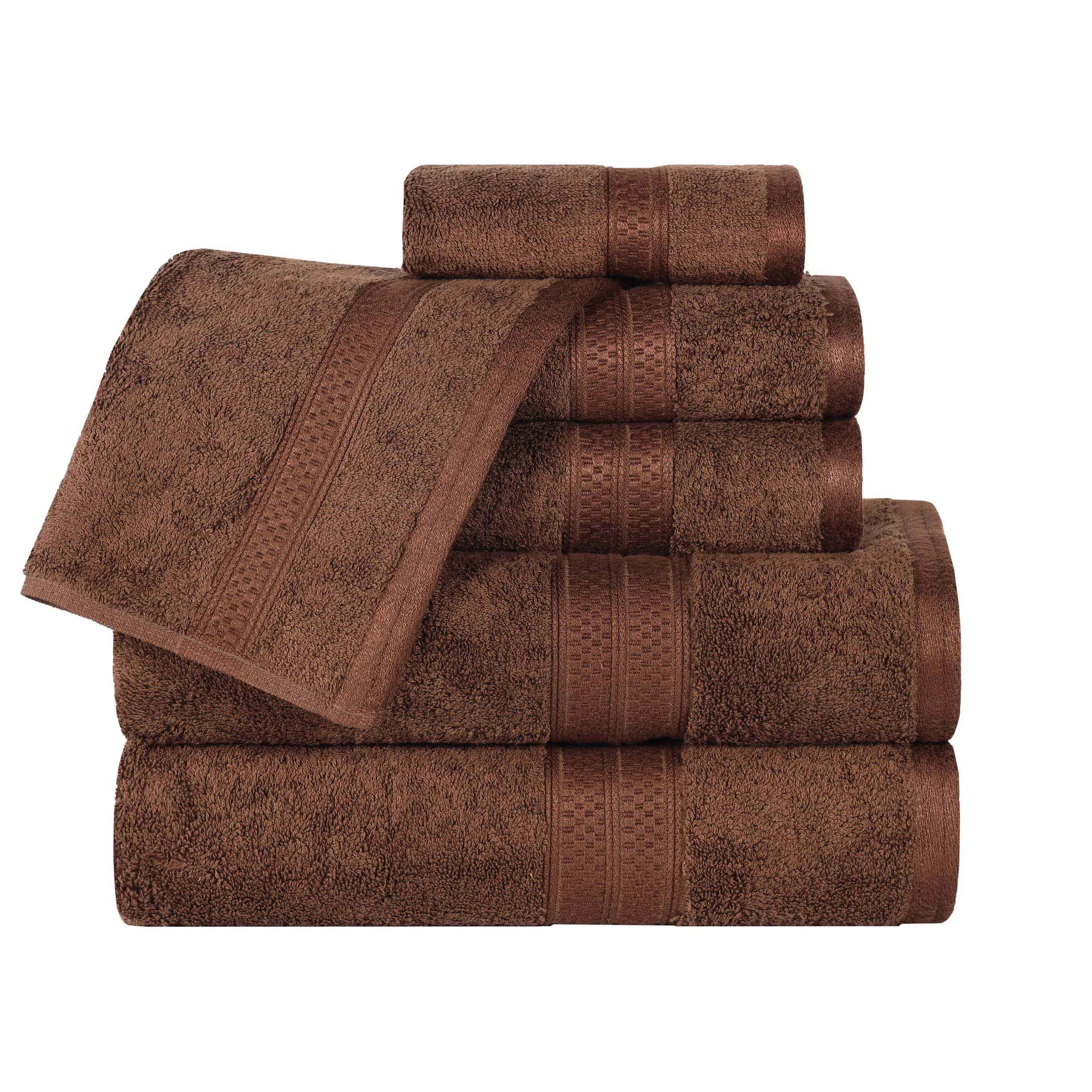 Rayon from Bamboo Ultra-Plush Heavyweight Assorted 6 Piece Towel Set - Towel Set by Superior Brand