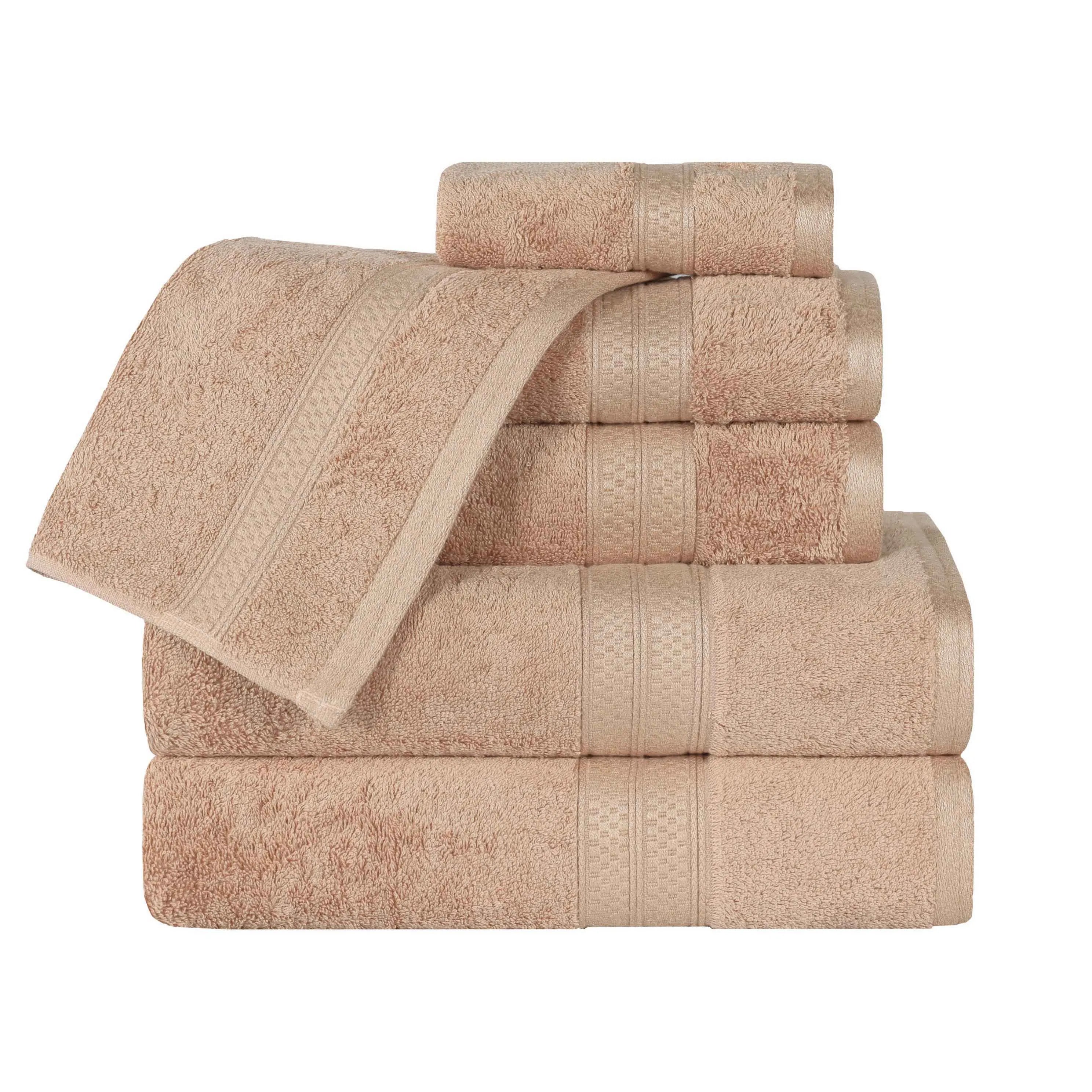 Rayon from Bamboo Ultra-Plush Heavyweight Assorted 6 Piece Towel Set - Towel Set by Superior Brand