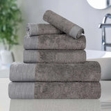 Rayon from Bamboo Eco-Friendly Fluffy Soft Solid 6 Piece Towel Set - Towel Set by Superior Brand