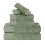 Rayon from Bamboo Eco-Friendly Fluffy Soft Solid 6 Piece Towel Set - Towel Set by Superior Brand