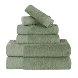 Rayon from Bamboo Eco-Friendly Fluffy Soft Solid 6 Piece Towel Set - Towel Set by Superior Brand