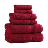Egyptian Cotton Heritage Plush Towel Set 6 Piece - Egyptian Cotton Towel Set by Superior Brand