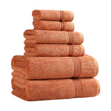 Egyptian Cotton Heritage Plush Towel Set 6 Piece - Egyptian Cotton Towel Set by Superior Brand