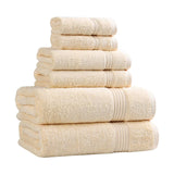 Egyptian Cotton Heritage Plush Towel Set 6 Piece - Egyptian Cotton Towel Set by Superior Brand
