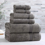 Egyptian Cotton Heritage Plush Towel Set 6 Piece - Egyptian Cotton Towel Set by Superior Brand