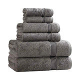 Egyptian Cotton Heritage Plush Towel Set 6 Piece - Egyptian Cotton Towel Set by Superior Brand