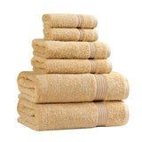 Egyptian Cotton Heritage Plush Towel Set 6 Piece - Egyptian Cotton Towel Set by Superior Brand