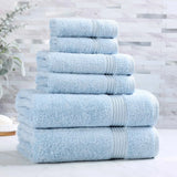 Egyptian Cotton Heritage Plush Towel Set 6 Piece - Egyptian Cotton Towel Set by Superior Brand