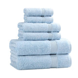 Egyptian Cotton Heritage Plush Towel Set 6 Piece - Egyptian Cotton Towel Set by Superior Brand