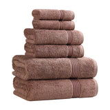 Egyptian Cotton Heritage Plush Towel Set 6 Piece - Egyptian Cotton Towel Set by Superior Brand