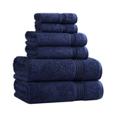 Egyptian Cotton Heritage Plush Towel Set 6 Piece - Egyptian Cotton Towel Set by Superior Brand