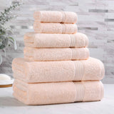Egyptian Cotton Heritage Plush Towel Set 6 Piece - Egyptian Cotton Towel Set by Superior Brand