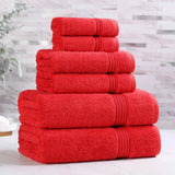 Egyptian Cotton Heritage Plush Towel Set 6 Piece - Egyptian Cotton Towel Set by Superior Brand