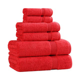 Egyptian Cotton Heritage Plush Towel Set 6 Piece - Egyptian Cotton Towel Set by Superior Brand