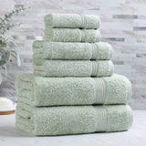 Egyptian Cotton Heritage Plush Towel Set 6 Piece - Egyptian Cotton Towel Set by Superior Brand