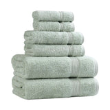 Egyptian Cotton Heritage Plush Towel Set 6 Piece - Egyptian Cotton Towel Set by Superior Brand