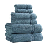 Egyptian Cotton Heritage Plush Towel Set 6 Piece - Egyptian Cotton Towel Set by Superior Brand