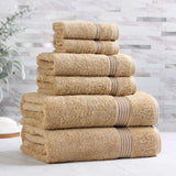 Egyptian Cotton Heritage Plush Towel Set 6 Piece - Egyptian Cotton Towel Set by Superior Brand