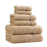 Egyptian Cotton Heritage Plush Towel Set 6 Piece - Egyptian Cotton Towel Set by Superior Brand