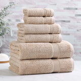 Egyptian Cotton Heritage Plush Towel Set 6 Piece - Egyptian Cotton Towel Set by Superior Brand