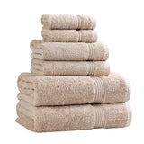 Egyptian Cotton Heritage Plush Towel Set 6 Piece - Egyptian Cotton Towel Set by Superior Brand