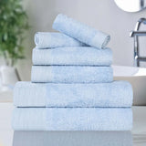 Rayon from Bamboo Eco-Friendly Fluffy Soft Solid 6 Piece Towel Set - Towel Set by Superior Brand