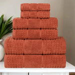 Zero Twist Cotton Waffle Towel Set 6-Piece - Napa - Towel Set by Superior Brand