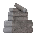 Rayon from Bamboo Eco-Friendly Fluffy Soft Solid 6 Piece Towel Set - Towel Set by Superior Brand