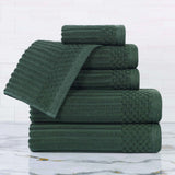 Soho Cotton Ribbed Towel Set 6 Piece - Towel Set by Superior Brand