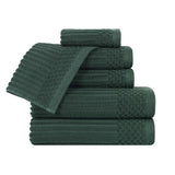 Soho Cotton Ribbed Towel Set 6 Piece - Towel Set by Superior Brand