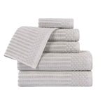Soho Cotton Ribbed Towel Set 6 Piece - Towel Set by Superior Brand