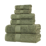 Oregon Organic Cotton Medium Weight Solid 6-Piece Towel Set - Towel Set by Superior Brand