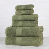 Oregon Organic Cotton Medium Weight Solid 6-Piece Towel Set - Towel Set by Superior Brand