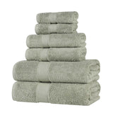 Oregon Organic Cotton Medium Weight Solid 6-Piece Towel Set - Towel Set by Superior Brand