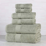 Oregon Organic Cotton Medium Weight Solid 6-Piece Towel Set - Towel Set by Superior Brand