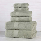 Oregon Organic Cotton Medium Weight Solid 6-Piece Towel Set - Towel Set by Superior Brand
