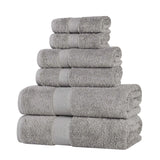 Oregon Organic Cotton Medium Weight Solid 6-Piece Towel Set - Towel Set by Superior Brand