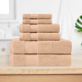 Aria Turkish Cotton Plush Towel Set 6 Piece
