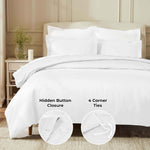850 Thread Count Egyptian Cotton Solid Duvet Cover - Duvet Cover Set by Superior Brand