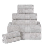 Ultra-Soft Rayon from Bamboo Cotton Blend 8 Piece Towel Set - Towel Set by Superior Brand