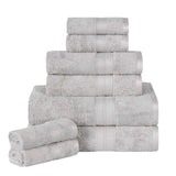 Ultra-Soft Rayon from Bamboo Cotton Blend 8 Piece Towel Set - Towel Set by Superior Brand