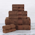 Ultra-Soft Rayon from Bamboo Cotton Blend 8 Piece Towel Set - Towel Set by Superior Brand